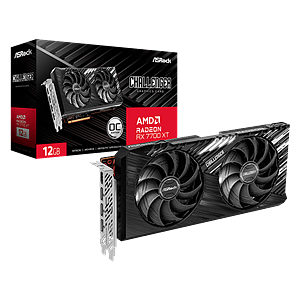 Asrock Radeon RX 7700 XT Challenger OC 12GB GDDR6  Tarjeta Gráfica AMD