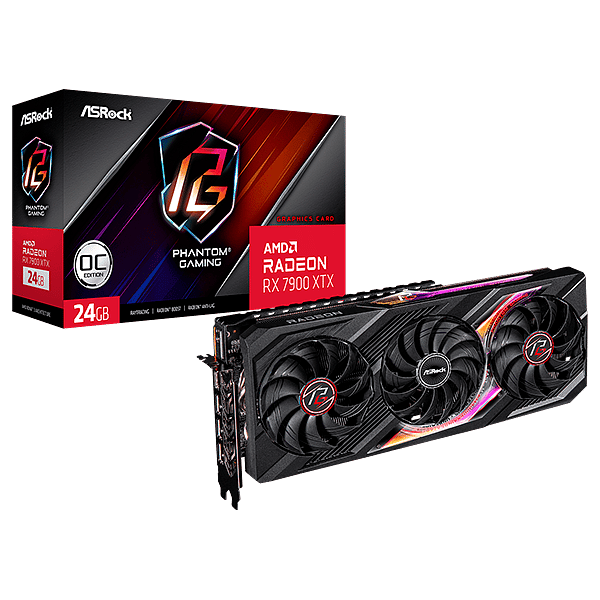 Asrock Radeon RX 7900 XTX Phantom Gaming 24GB GDDR6  Tarjeta Gráfica AMD