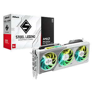 Asrock Radeon RX 9070 XT Steel Legend OC Gaming 16GB GDDR6 RDNA4  Blanca  Tarjeta Gráfica AMD