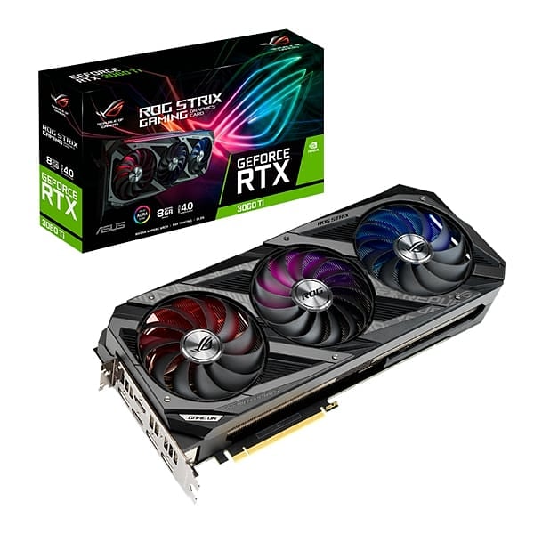 Asus ROG Strix GeForce RTX3060 Ti 8GB GDDR6  Gráfica
