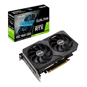 Asus Dual GeForce RTX3060 Ti OC Mini 8GB GDDR6  Grafíca