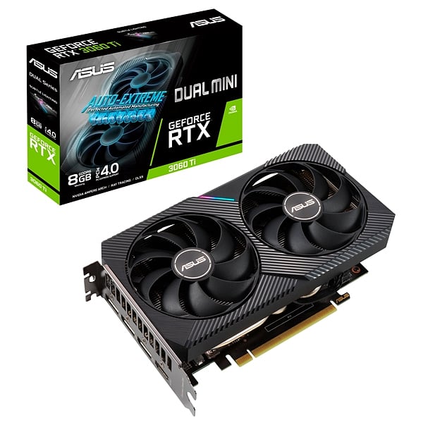 Asus Dual GeForce RTX3060 Ti Mini 8GB GDDR6  Grafíca