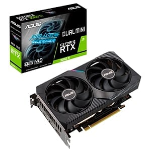 Asus Dual GeForce RTX3060 Ti Mini 8GB GDDR6  Grafíca
