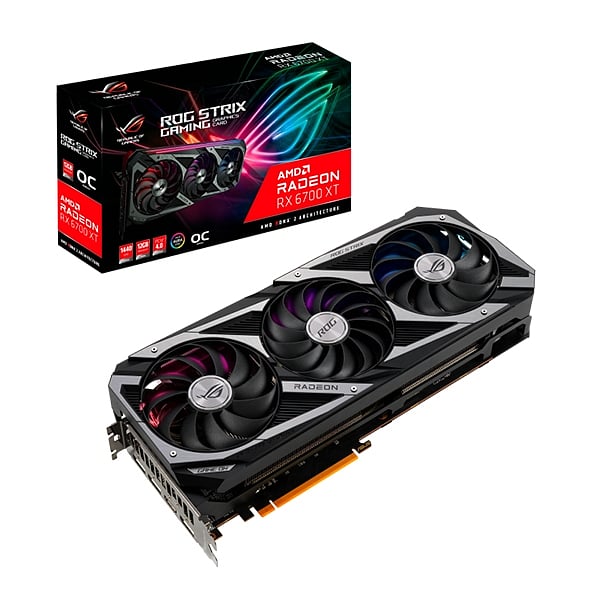 Asus ROG Strix Radeon RX6700 XT OC 12GB GDDR6  Tarjeta Gráfica AMD