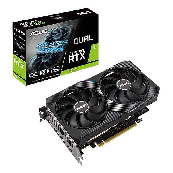 Asus Dual GeForce RTX3060 OC 12GB GDDR6 LHR  Gráfica