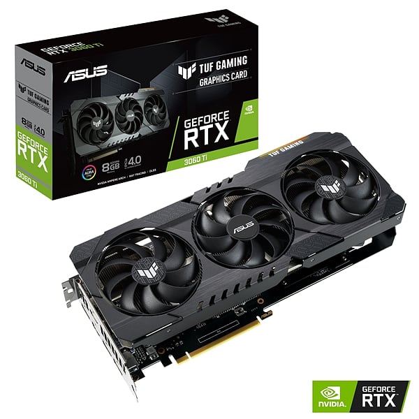 Asus TUF Gaming GeForce RTX3060 Ti 8GB GDDR6 LHR  Gráfica