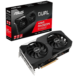 Asus Dual Radeon RX6600 8GB GDDR6  Tarjeta Gráfica AMD