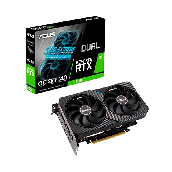 Asus Dual GeForce RTX 3060 OC 8GB GDDR6  Tarjeta Gráfica Nvidia