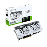 Asus Dual GeForce RTX 4070 White 12GB GDDR6X DLSS3  Tarjeta Gráfica Nvidia