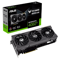 Asus TUF Gaming GeForce RTX 4060 Ti OC 8GB GDDR6 DLSS3 - Tarjeta Gráfica Nvidia