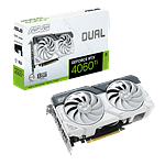 Asus Dual GeForce RTX 4060 Ti White 8GB GDDR6 DLSS3  Tarjeta Gráfica Nvidia