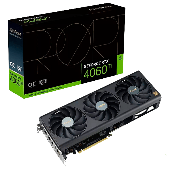 Asus ProArt GeForce RTX 4060 Ti OC 16GB GDDR6 DLSS3  Tarjeta Gráfica Nvidia