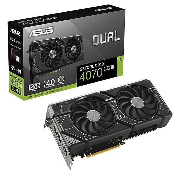 Asus Dual GeForce RTX 4070 Super 12GB GDDR6X DLSS3  Tarjeta Gráfica Nvidia