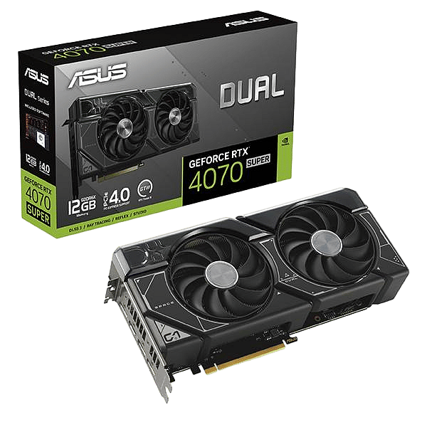 Asus Dual GeForce RTX 4070 Super 12GB GDDR6X DLSS3  Tarjeta Gráfica Nvidia