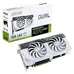 Asus Dual GeForce RTX 4070 Super White 12GB GDDR6X DLSS3  Tarjeta Gráfica Nvidia