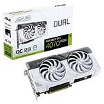 Asus Dual GeForce RTX 4070 Super OC 12GB White GDDR6X DLSS3  Tarjeta Gráfica Nvidia