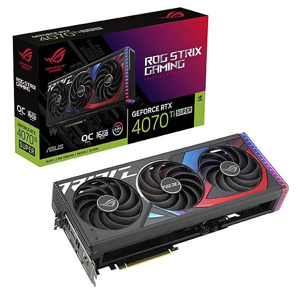 Asus ROG Strix GeForce RTX 4070 Ti Super OC 16GB GDDR6X DLSS3  Tarjeta Gráfica Nvidia