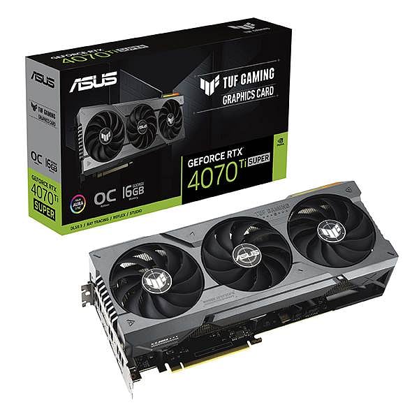 Asus TUF Gaming GeForce RTX 4070 Ti Super OC 16GB GDDR6X DLSS3  Tarjeta Gráfica Nvidia