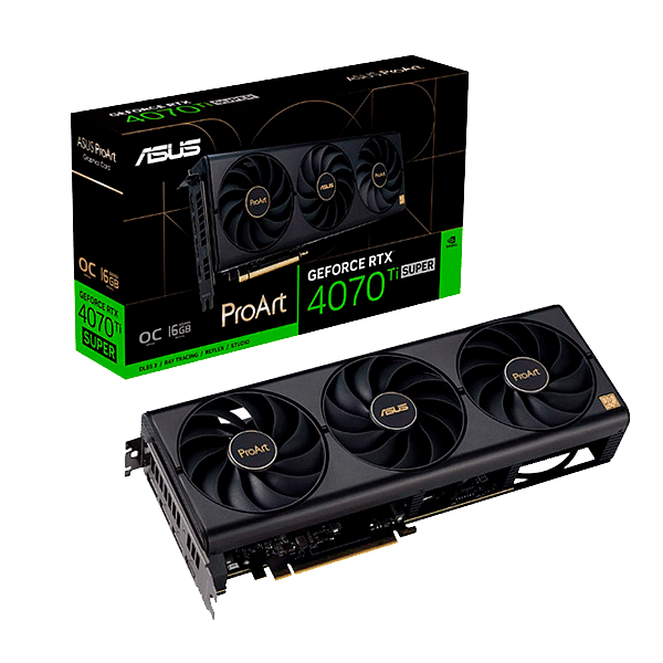 Asus ProArt GeForce RTX 4070 Ti Super OC 16GB GDDR6X DLSS3  Tarjeta Gráfica Nvidia