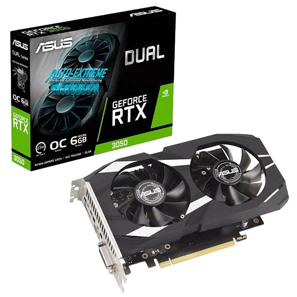 Asus Dual GeForce RTX 3050 OC 6GB GDDR6 DLSS3  Tarjeta Gráfica Nvidia