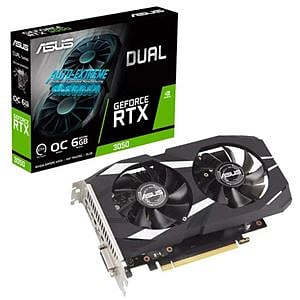 Asus Dual GeForce RTX 3050 OC 6GB GDDR6 DLSS3  Tarjeta Gráfica Nvidia