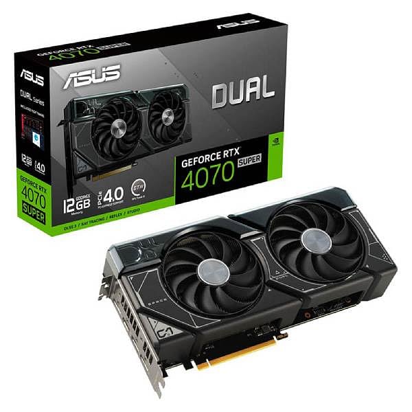 Asus Dual GeForce RTX 4070 Super Evo 12GB GDDR6X DLSS3  Tarjeta Gráfica Nvidia
