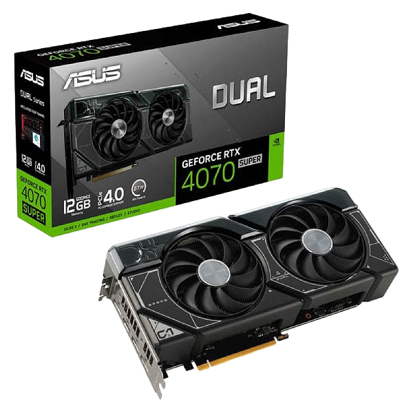 Asus Dual GeForce RTX 4070 Super Evo 12GB GDDR6X DLSS3  Tarjeta Gráfica Nvidia