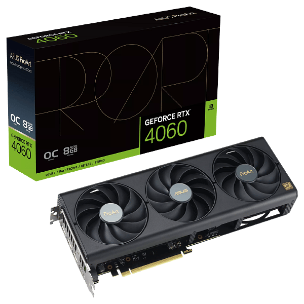 Asus ProArt GeForce RTX 4060 OC 8GB GDDR6X DLSS3  Tarjeta Gráfica Nvidia