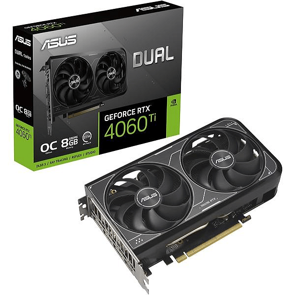 Asus Dual GeForce RTX 4060 Ti OC V2 8GB GDDR6 DLSS3  Tarjeta Gráfica Nvidia