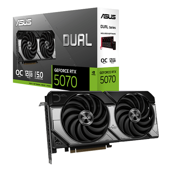 Asus GeForce RTX 5070 Dual OC 12GB GDDR7 DLSS4  Tarjeta Gráfica Nvidia