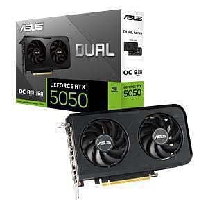 Asus GeForce RTX 5050 Dual OC 8GB GDDR6 DLSS4  Tarjeta Gráfica Nvidia