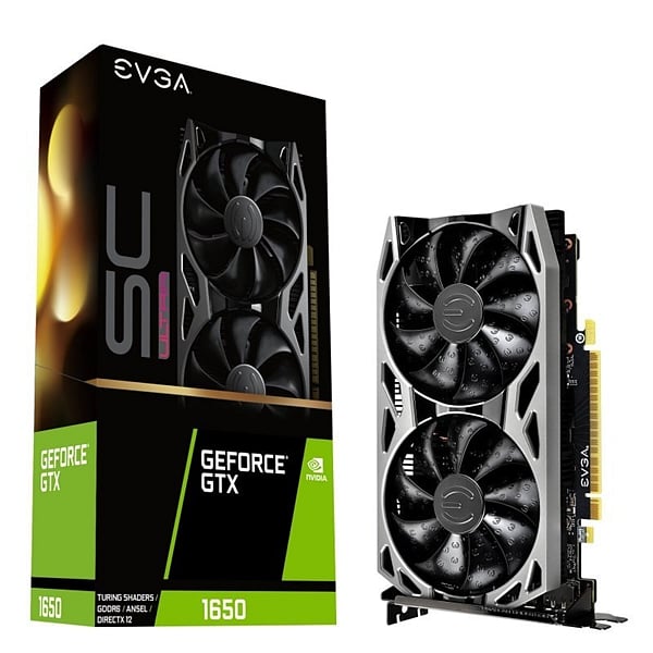 EVGA GeForce GTX1650 SC UltraGaming 4GB GDDR6  Gráfica