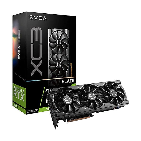 EVGA GeForce RTX3070 XC3 BlackGaming 8GB GDDR6 LHR  Gráfica