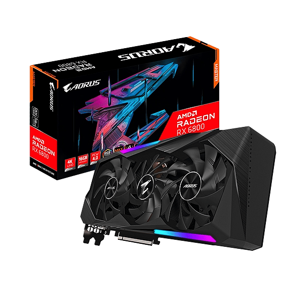 Aorus Radeon RX6800 Master 16GB GDDR6  Tarjeta Gráfica AMD