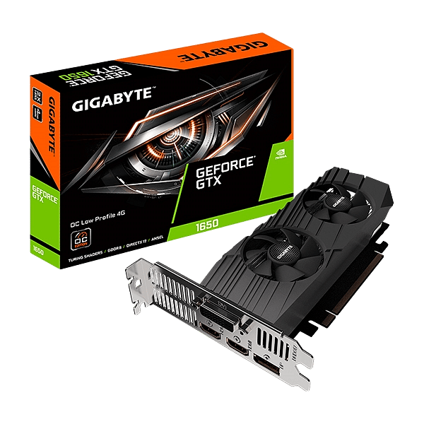Gigabyte GeForce GTX1650 D6 OC Low Profile 4GB GDDR6  Gráfica