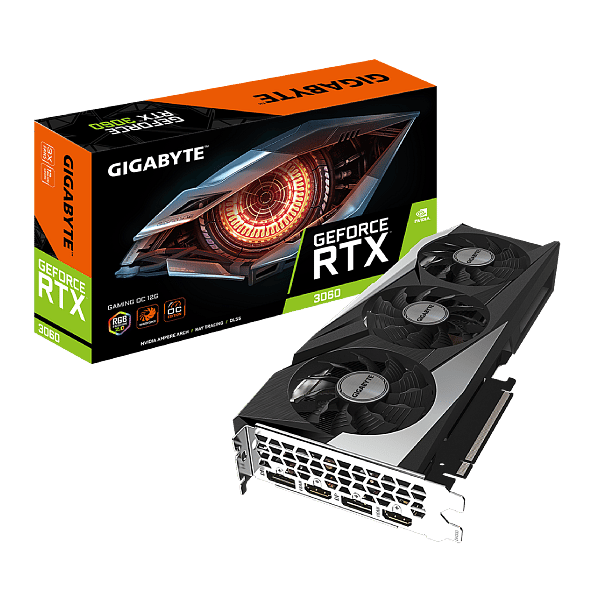 Gigabyte GeForce RTX3060 Gaming OC 12GB GDDR6 LHR  Tarjeta Gráfica Nvidia