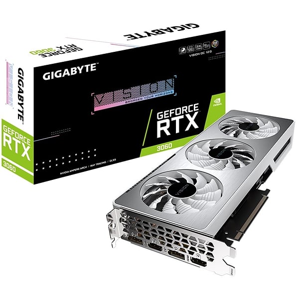 Gigabyte GeForce RTX3060 Vision OC 12GB GDDR6 LHR  Gráfica