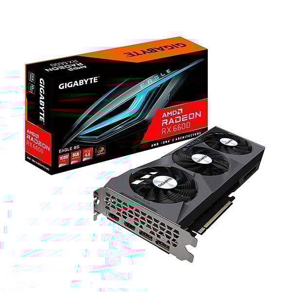 Gigabyte Radeon RX6600 Eagle 8GB GDDR6  Tarjeta Gráfica AMD