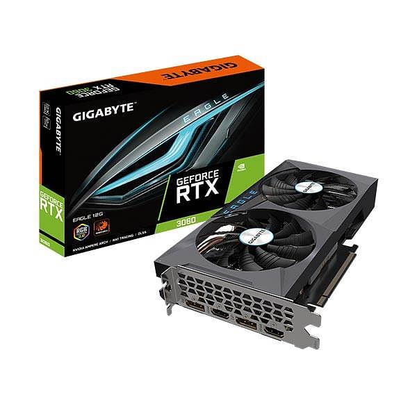 Gigabyte GeForce RTX3060 Eagle 12GB GDDR6 Ver 20  Tarjeta Gráfica Nvidia