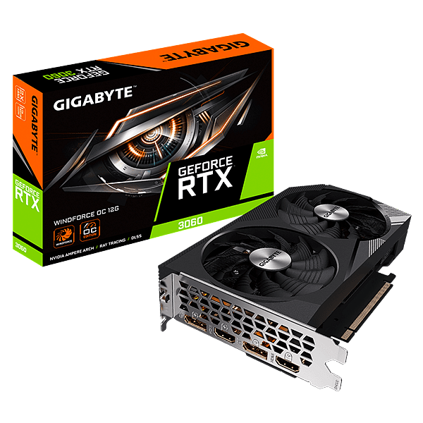 Gigabyte GeForce RTX 3060 Windforce OC 12GB GDDR6 20  Tarjeta Gráfica Nvidia