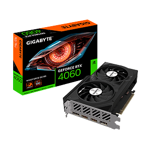 Gigabyte GeForce RTX 4060 WindForce OC 8GB GDDR6 DLSS3  Tarjeta Gráfica Nvidia