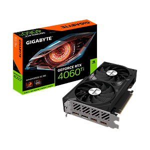 Gigabyte GeForce RTX 4060 Ti Windforce OC 8GB GDDR6 DLSS3  Tarjeta Gráfica Nvidia