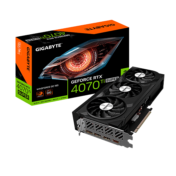 Gigabyte GeForce RTX 4070 Ti Super WindForce OC 16GB GDDR6X DLSS3  Tarjeta Gráfica Nvidia