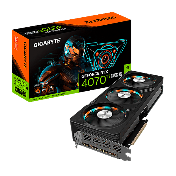 Gigabyte GeForce RTX 4070 Ti Super Gaming OC 16GB GDDR6X DLSS3  Tarjeta Gráfica Nvidia