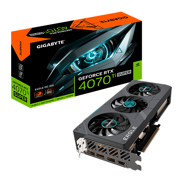Gigabyte GeForce RTX 4070 Ti Super Eagle OC 16GB GDDR6X DLSS3  Tarjeta Gráfica Nvidia