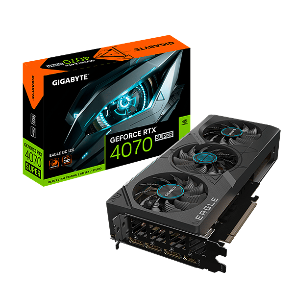 Gigabyte GeForce RTX 4070 Super Eagle OC 12GB GDDR6X DLSS3  Tarjeta Gráfica Nvidia