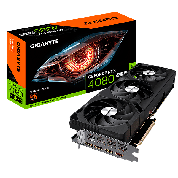 Gigabyte GeForce RTX 4080 Super WindForce 16GB GDDR6X DLSS3  Tarjeta Gráfica Nvidia
