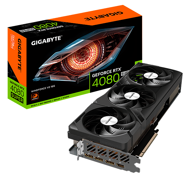Gigabyte GeForce RTX 4080 Super WindForce V2 16GB GDDR6X DLSS3  Tarjeta Gráfica Nvidia