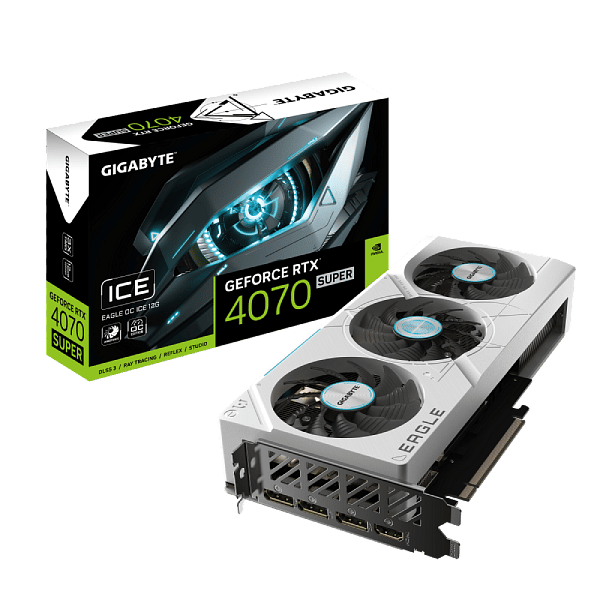 Gigabyte GeForce RTX 4070 Super Eagle OC ICE 12GB GDDR6X DLSS3  Tarjeta Gráfica Nvidia