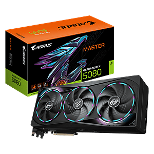 Gigabyte GeForce RTX 5080 Aorus Master 16GB GDDR7 DLSS4  Tarjeta Gráfica Nvidia